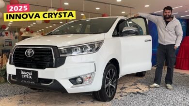 टनाटन माइलेज के साथ जबरदस्त अंदाज में launch हुई प्रीमियम look वाली Toyota Innova Crysta की 7-सीटर SUV कार