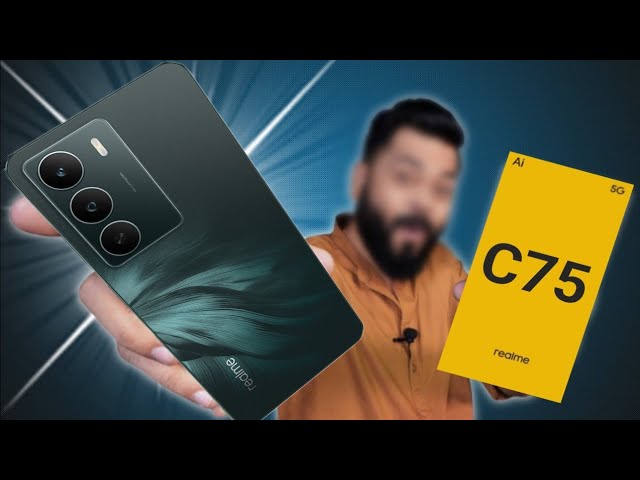 128GB स्टोरेज के साथ launch हुआ 6000mAh बैटरी और शानदार कैमरे वाला Realme C75 5G smartphone